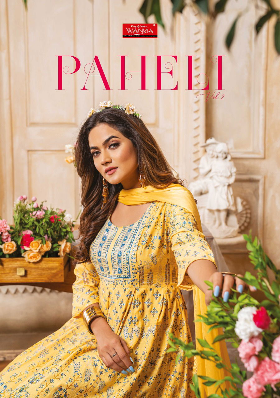 Wanna Paheli 2 Fancy Festive Wear Heavy Rayon Kurtis With Dupatta Collection